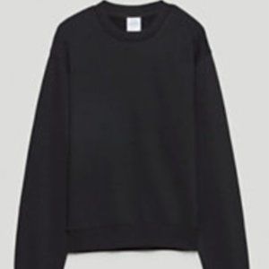 TNA Black Airy Crewnect Sweatshirt